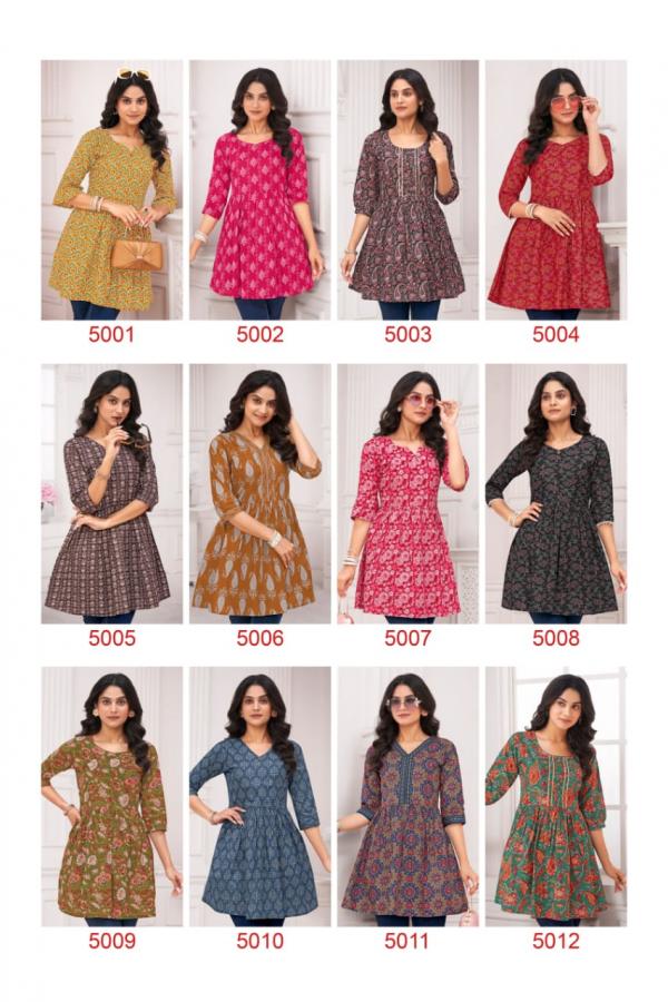 Laado Zara Vol 5 Cotton Short Tops Collection